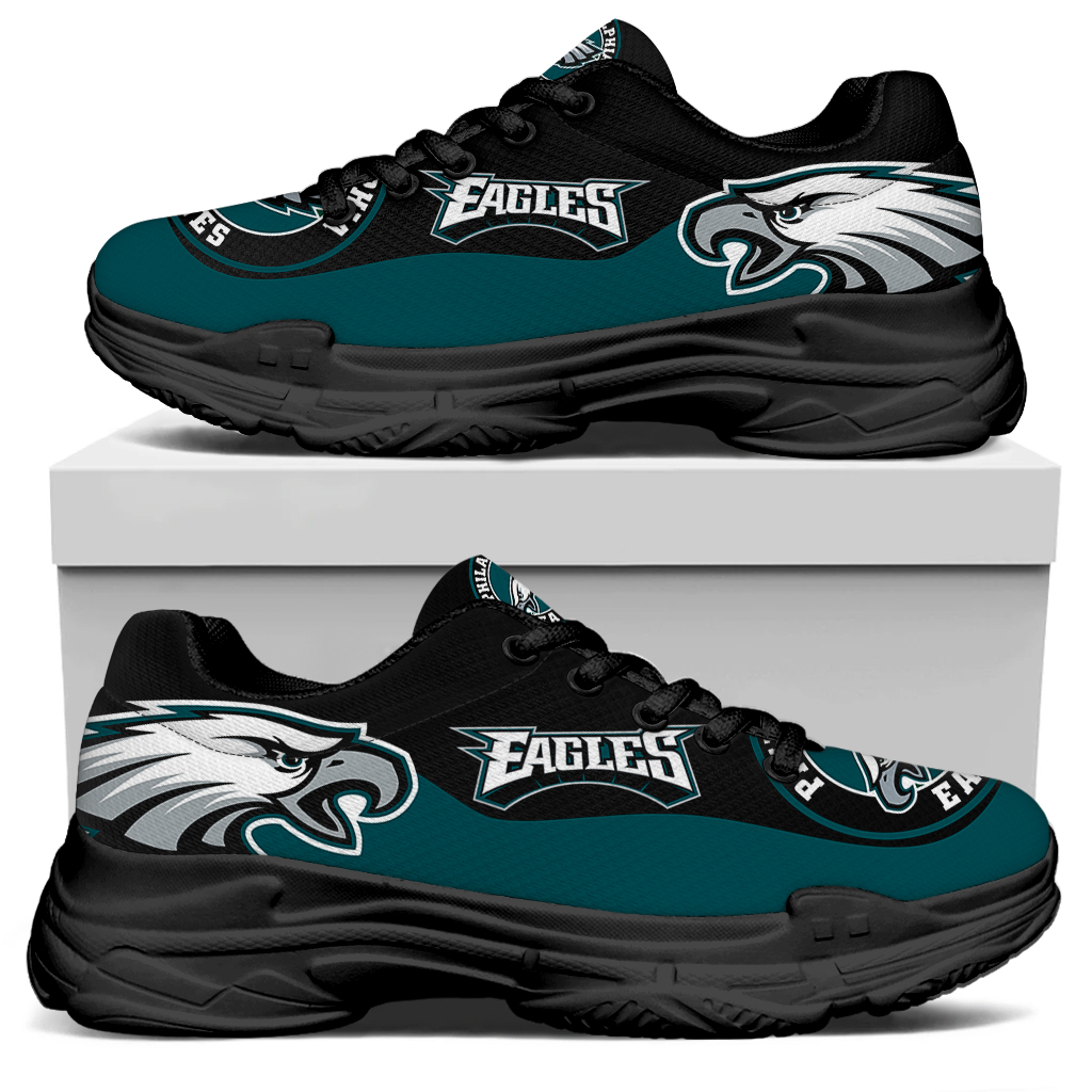 Men's Philadelphia Eagles Edition Chunky Sneakers With Line 001 Men's Philadelphia Eagles Edition Chunky Sneakers With Line 001